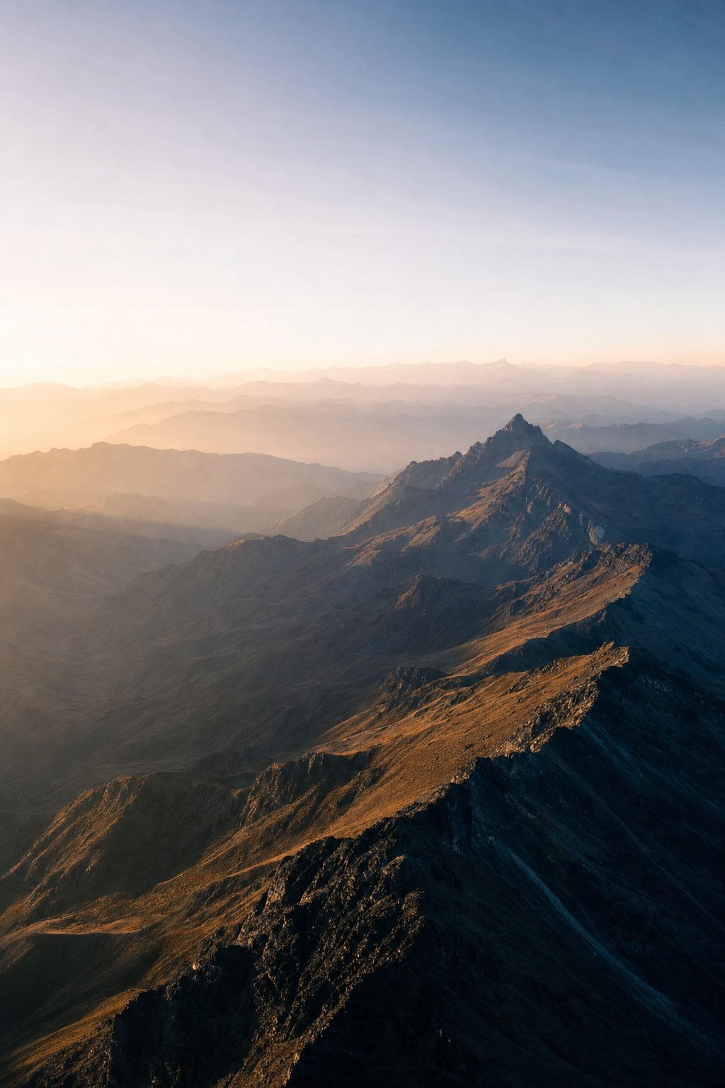 Andean cordillera at dawn